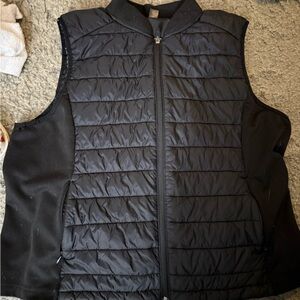 Women's Black Quilted Vest